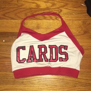 Louisville Ladybird “Cards” Halter Crop Top